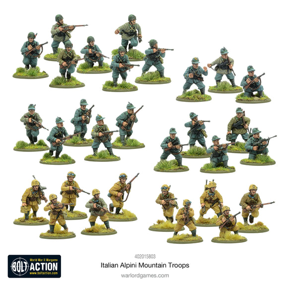 Italian Alpini Mountain Troops Plastic Boxed Set