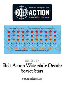 Bolt Action Soviet Stars Decal Sheet