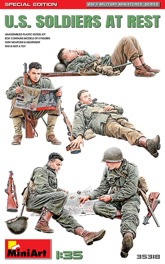 1/35 US Soldiers at Rest