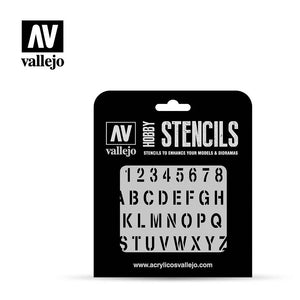 1/35 Stamp Font Stencil