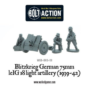 Blitzkrieg German 75mm LeiG 18 light artillery (1939-42)