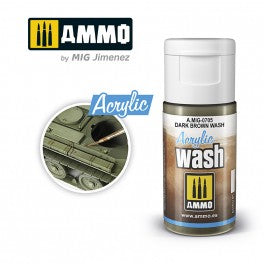 amig0705 ACRYLIC WASH Dark Brown Wash