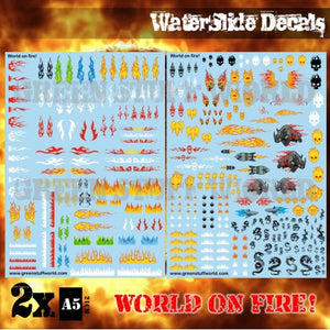 World on Fire - Waterslide Decals