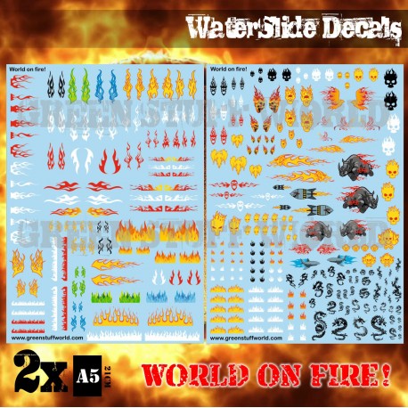 World on Fire - Waterslide Decals